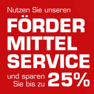 Jetzt Fördermittelservice nutzen
