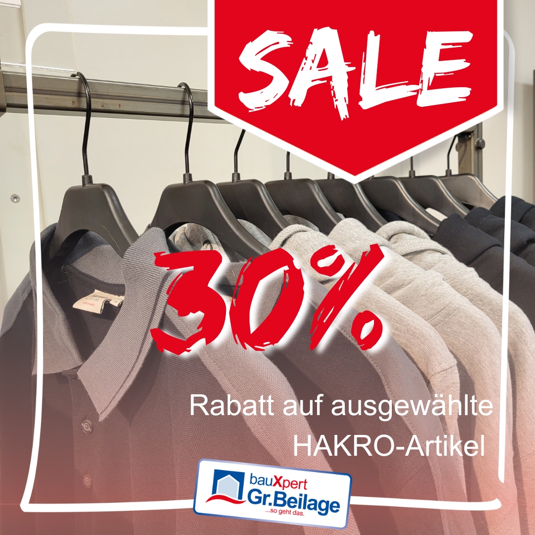 30 % auf ausgewählte Hakro Artikel